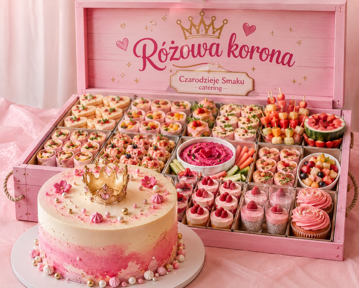 Tort Różowa Korona